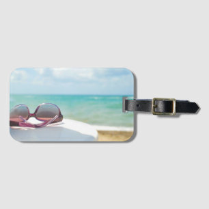 Sunglasses At Beach Luggage Tag