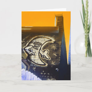 sunglasses at night moon holiday card