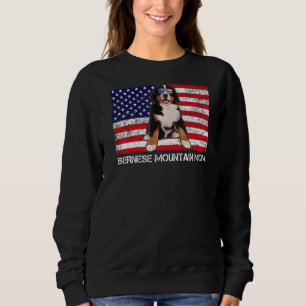 Sunglasses Bernese Mountain Mum Flag American Usa  Sweatshirt
