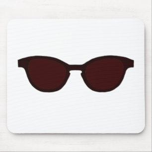 Sunglasses Brown Rim Brown Lens The MUSEUM Zazzle Mouse Pad
