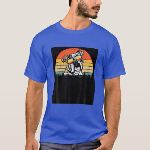 Sunglasses Bulldog Sunset Retro Dog Lover Owner Gi T-Shirt