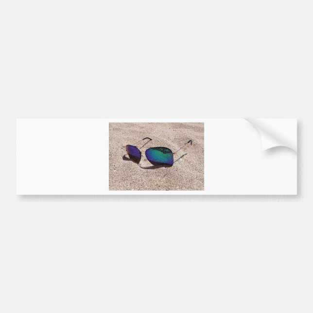 Sunglasses Bumper Sticker (Front)