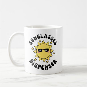 Sunglasses dispenser coffee mug