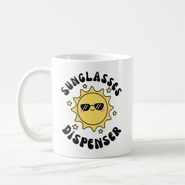 Sunglasses dispenser coffee mug (Left)