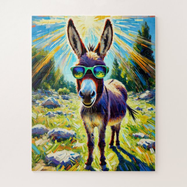 Sunglasses Donkey 50 Piece Kids Puzzle (Vertical)