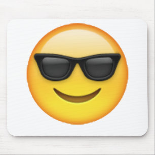 Sunglasses - Emoji Mouse Pad