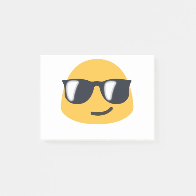 Sunglasses Emoji Post-it Notes (Front)