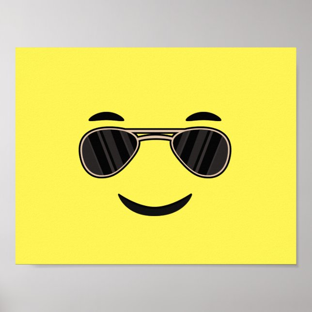 Sunglasses Emoji Poster (Front)