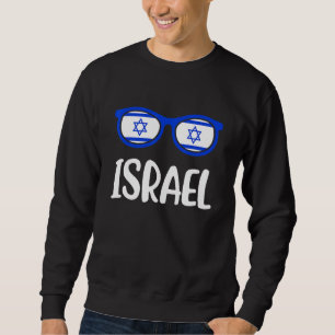 Sunglasses Flag Israel Israeli Born Jewish Sweatshirt