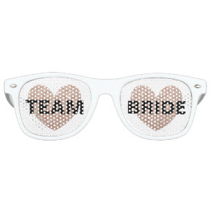 Sunglasses - Heart Fab Team Bride Rose Gold