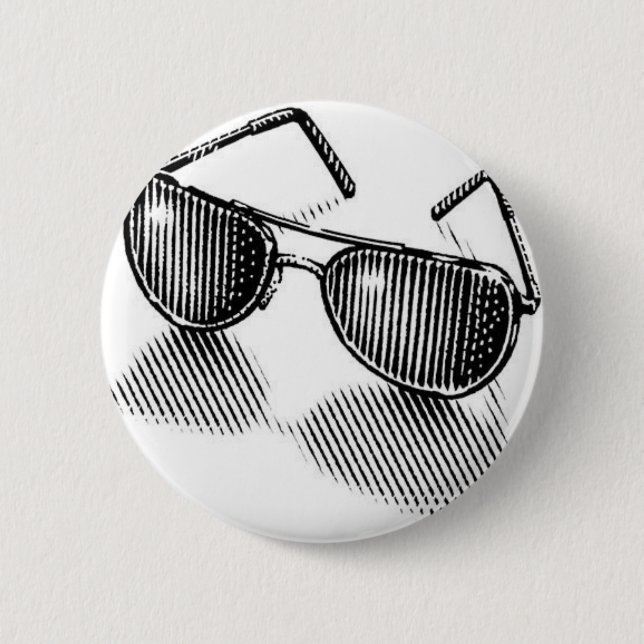 Sunglasses Love 6 Cm Round Badge (Front)
