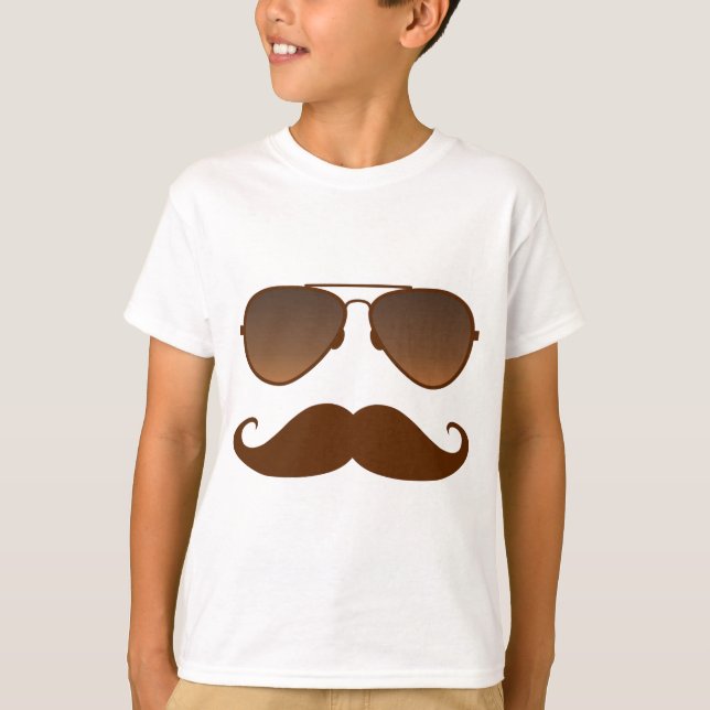 Sunglasses Moustache T-Shirt (Front)