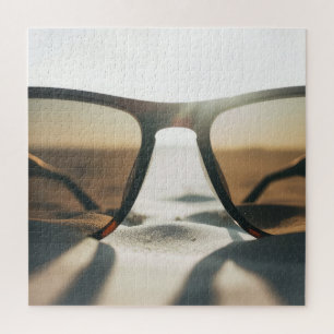 Sunglasses on Sand Jigsaw Puzzle