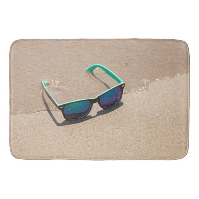 Sunglasses on the Beach Bath Mat (Front)