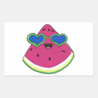 Sunglasses Sandy Rectangular Sticker