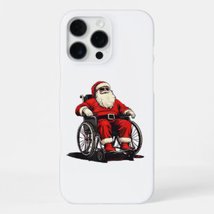 Sunglasses Santa Claus in Wheelchair for Funny Fes iPhone 16 Pro Max Case