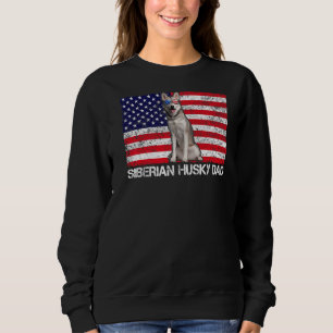 Sunglasses Siberian Husky Dad Flag American Usa Do Sweatshirt