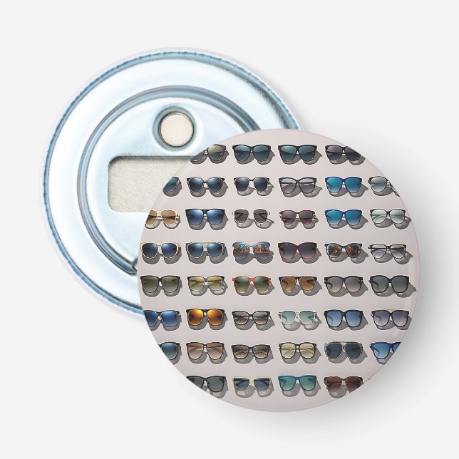 Sunglasses themed gift bottle opener (Front)