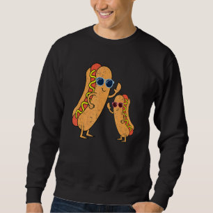Sunglasses Wiener Hotdog Foodie Fast Food Cool Ho Sweatshirt