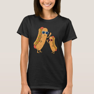 Sunglasses Wiener Hotdog Foodie Fast Food Cool Ho T-Shirt