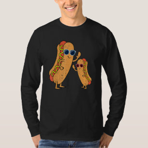 Sunglasses Wiener Hotdog Foodie Fast Food Cool Ho T-Shirt