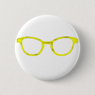 Sunglasses Yellow Rim The MUSEUM Zazzle Gifts 6 Cm Round Badge