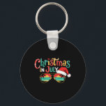 Sungled Christmas In July Summer Xmas Beach Vacati Key Ring<br><div class="desc">Sungled Christmas In July Summer Xmas Beach Vacation</div>