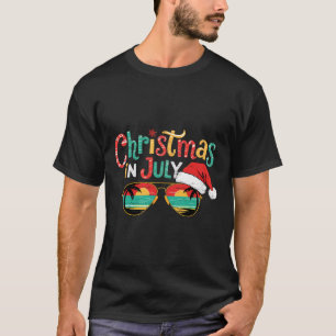 Sungled Christmas In July Summer Xmas Beach Vacati T-Shirt