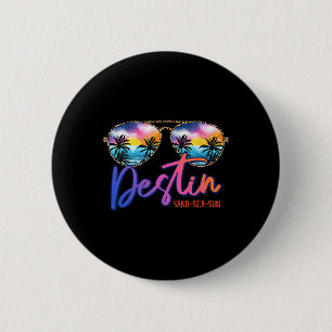 Sungles Destin Florida Beach Vacation Matching Fam 6 Cm Round Badge