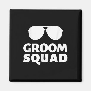 Sungles Groom Squad Funny Crew Bachelor Wedding Pa Magnet