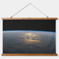 Sunglint Beams Off A Partly Cloudy South Pacific