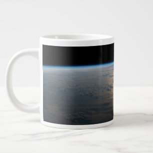 Sunglint Beams Off A Partly Cloudy South Pacific Large Coffee Mug