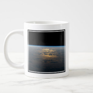 Sunglint Beams Off A Partly Cloudy South Pacific Large Coffee Mug