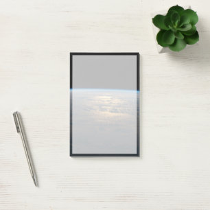 Sunglint Beams Off A Partly Cloudy South Pacific Post-it Notes