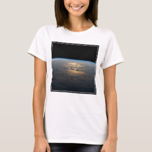 Sunglint Beams Off A Partly Cloudy South Pacific T-Shirt