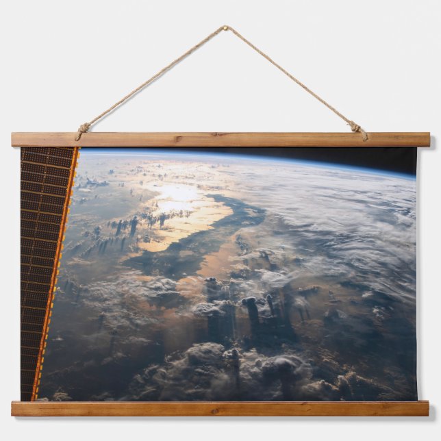 Sunglint Beams Off Celebes Sea In Southeast Asia Hanging Tapestry (Front)