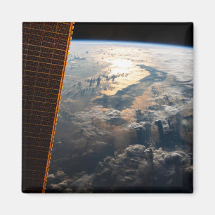 Sunglint Beams Off Celebes Sea In Southeast Asia Magnet