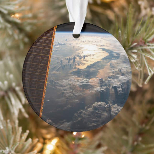 Sunglint Beams Off Celebes Sea In Southeast Asia Ornament (Tree)