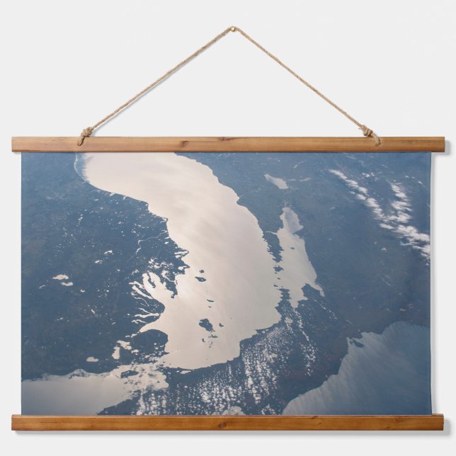 Sunglint Beams Off Lake Michigan Hanging Tapestry (Front)