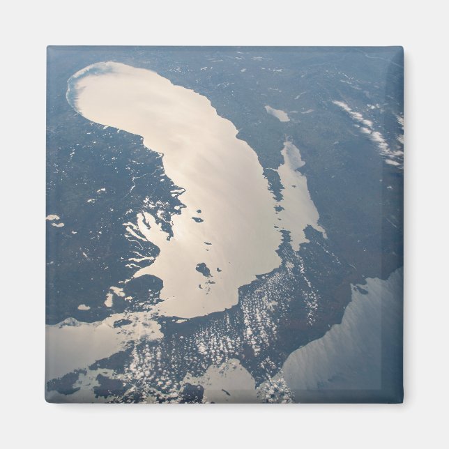 Sunglint Beams Off Lake Michigan Magnet (Front)