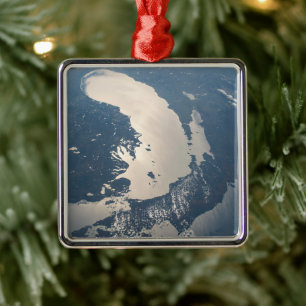 Sunglint Beams Off Lake Michigan Metal Ornament