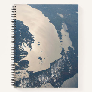 Sunglint Beams Off Lake Michigan Notebook