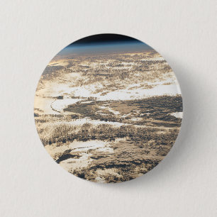 Sunglint Beams Off The Atlantic Ocean 6 Cm Round Badge