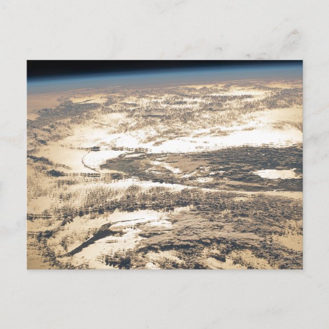 Sunglint Beams Off The Atlantic Ocean Postcard (Front)