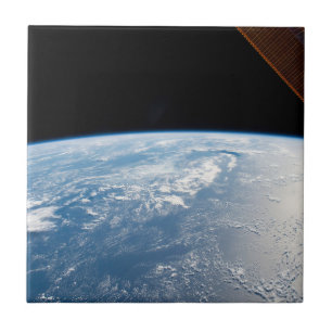 Sunglint Beams Off The Waters Of The Pacific Ocean Ceramic Tile