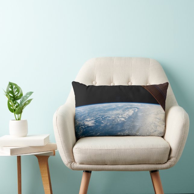 Sunglint Beams Off The Waters Of The Pacific Ocean Lumbar Cushion (Chair)