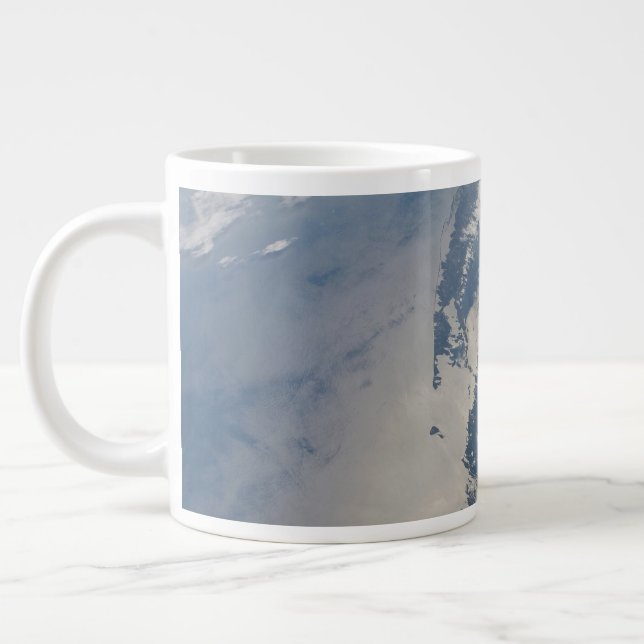 Sunglint On The Massachusetts Coastline. Large Coffee Mug (Left)