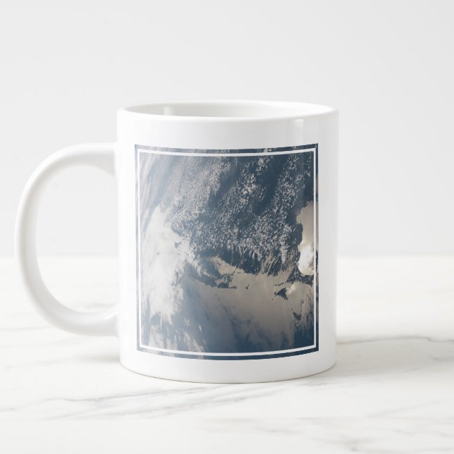Sunglint On The Waters Of Earth. Large Coffee Mug (Left)