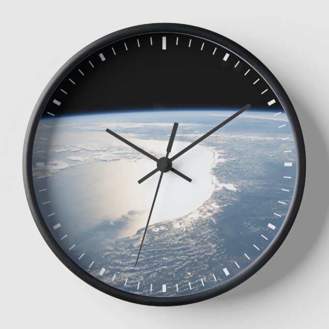 Sunglint Reflects Off The Gulf Of Mexico Clock (Front)