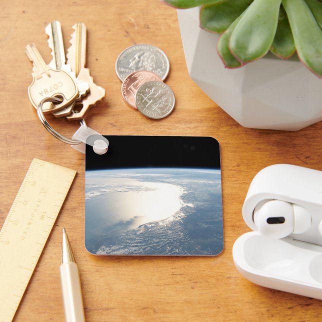 Sunglint Reflects Off The Gulf Of Mexico Key Ring (Desk)